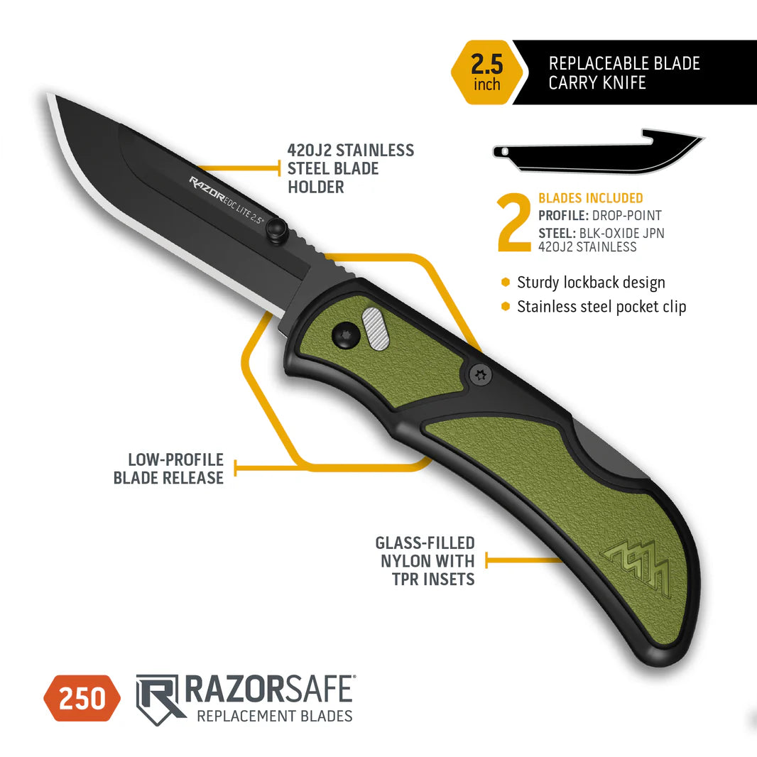 Tactical Trophy | Outdoor Edge Razor EDC Lite OD 2.5"